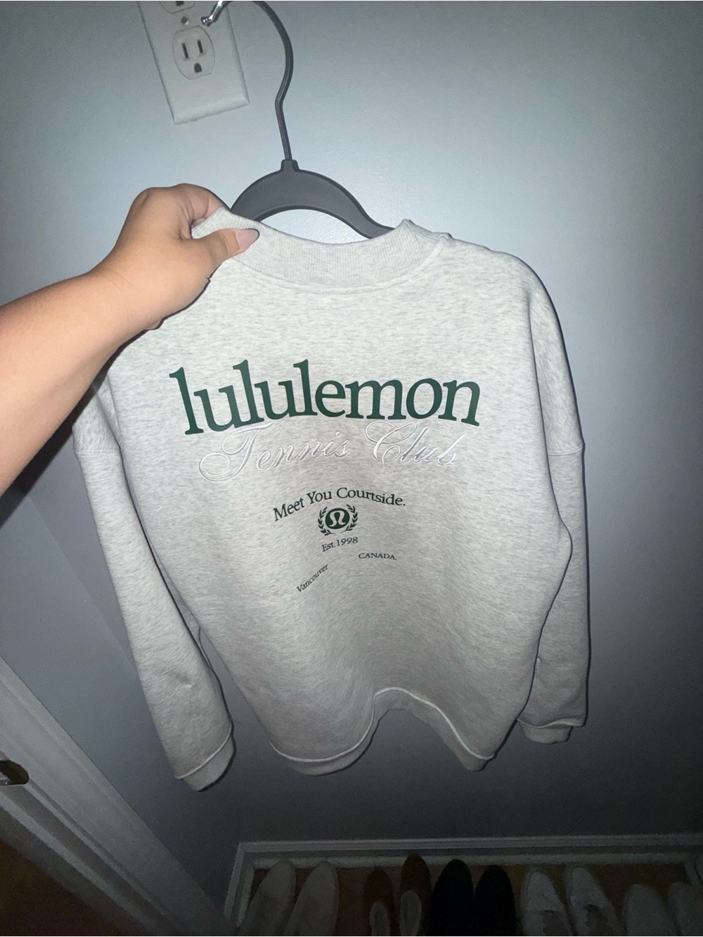 lululemon athletica White Crewneck Sweatshirt